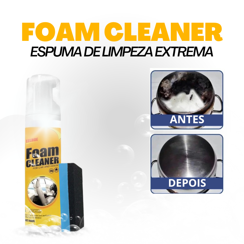 FOAM CLEANER - ESPUMA DE LIMPEZA EXTREMA MULTIFUNCIONAL + BRINDE