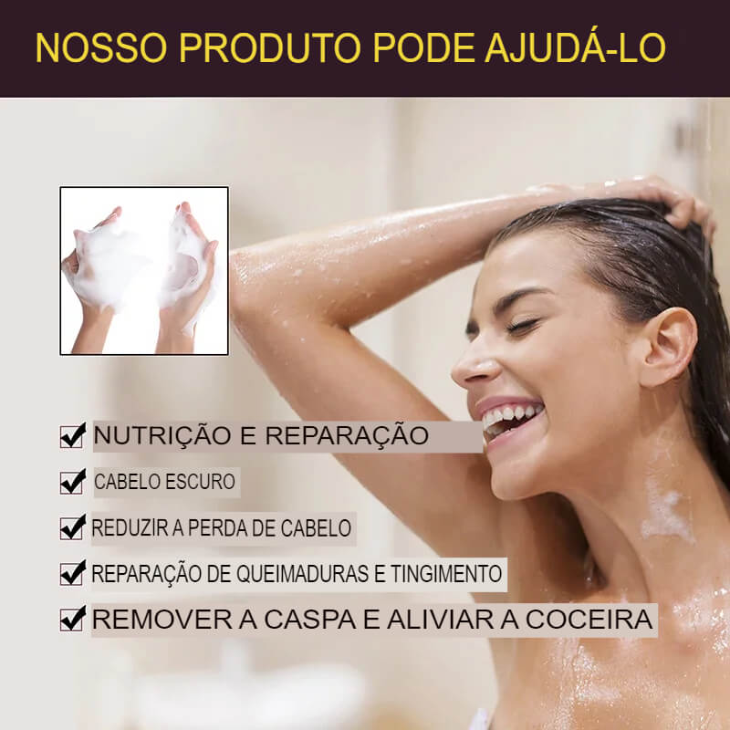 Shampoo Hair Dye Unissex 100% Natural - Cores Intensas em Cada Lavagem!